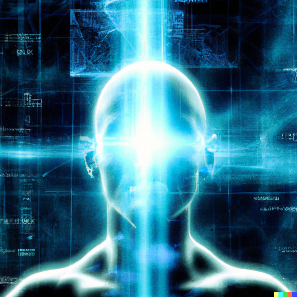 Abstract digital artwork exploring the concept of existence